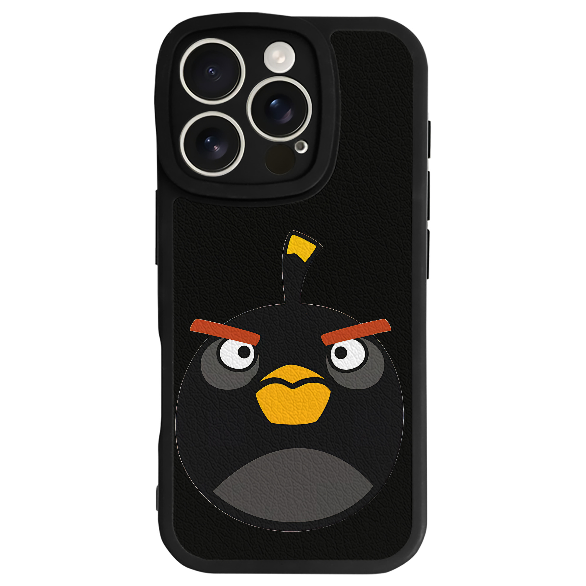（画像用） Angry Birds アングリーバード 【iPhone 16シリーズ対応】シリコンスマホケース（レザー調） 材質：シリコン